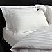 The Great American Store Soft Pillow Case Set of 2-100% Brushed Microfiber - 1800 Series Premium Bed Pillow Cases with Envelope Closure - (Queen, Stripe White)