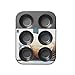 Chicago Metallic Professional 6-Cup Non-Stick Muffin Pan, Make up to 6 large muffins, cupcakes, quiches, egg cups, and more,14-Inch-by-10.25-Inch