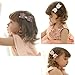 Baby Girl Hair Clips, Bows Barrettes Fully Lined Alligator Clip Hair Accessories for Girls (H-9pack Pink& Red& Golden& Watermelon Red& Blue& Brown& Green&turmeric&grass Green)
