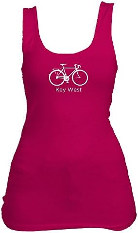 Key West, Florida Bicycle - Women's Tank Top (Large, Raspberry)