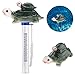 Philonext Pool Thermometer,Spas Thermometer,Swimming Pool Thermometer with String, Shatter Resistant, Floating Thermometer for Swimming Pool, Bath Water, Spas,Hot Tubs (Green Turtle)