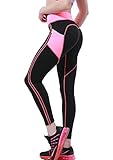 OVESPORT Women High Waist Ankle Length Workout Skinny Active Yoga Sports Leggings