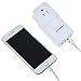 ABLEGRID 25W Multi USB 4 Port Wall Charger Rapid Station Charging For Apple Android (White)