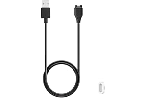 EMILYDEALS Charger for Garmin Instinct, Instinct 2, Instinct 2S, Instinct 2X, Replacement Charging Cable USB Cord with White Charger Port Dust Plug for Garmin Instinct Smart Watch (1)