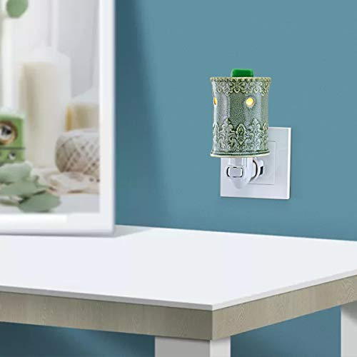 STAR MOON Plug in Warmers for Wax Melt, Pluggable Home Fragrance Diffuser, Bas-Relief Craft, No Flame, with One More Bulb, Roman Relief
