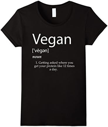 Womens Vegan Definition Shirt - Funny Vegan Propaganda Clothing Large Black