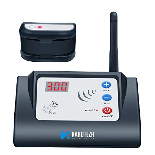 KAROTEZH Wireless Dog Fence for Pet, Invisible Electric Dogs Containment System with Adjustable, Rechargeable, Waterproof Training Collar & Stable Signal for Indoor Outdoor