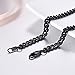 PROSTEEL Chain Necklace for Men Curb Cuban Chains Men Stainless Steel Mens Necklace 22inch Black Mens Chain Necklace