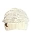 NYFASHION101 Oversized Baggy Slouchy Thick Winter Beanie Hat, Ivory