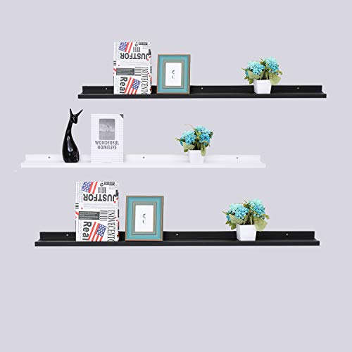 image for love furniture Set of 2 Picture Ledge Floating Frame Shelves Wall Shel