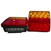 Amarine-made-a-Pair-LED-Tail-Trailer-Light-JET-SKI-Boat-Built-in-Number-Plate-Light