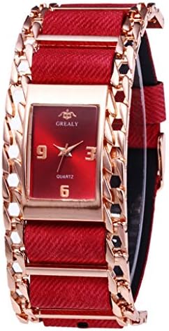Watches for Women on Sale Clearance,Fashion Ladies Stainless Steel Case Wristwatch Clock(F)
