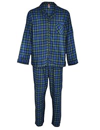 Hanes - Pijama de franela 100% algodón para hombre