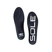 SOLE Unisex Active Thick Black 14 Women / 12 Men US