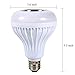 LED Music Light Bulb, E27 led Light Bulb with Bluetooth Speaker RGB Changing Color Lamp Built-in Audio Speaker with Remote Control for Home, Bedroom, Living Room, Party Decoration