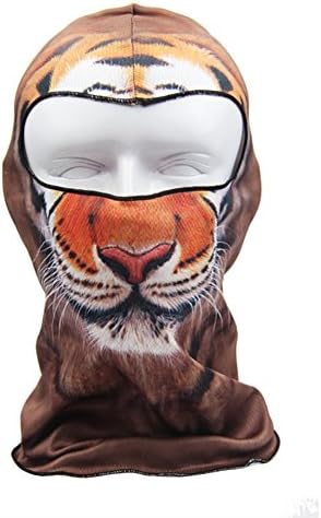 Cycling Sports Fantastic Face Mask Cool Fashionable Ultra Thin Neck Hood Balaclava Printing Mask-Tiger