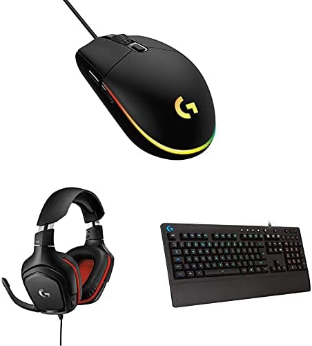 Logitech G Esports Starter Kit- Gaming Bundle Pack of G102 lightsync Mouse (Black)+ G213 Keyboard + G331 Headset