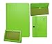 Wisedeal IKASEFU Universal Textured Slim Fit Folio Stand Leather Case Cover for 7 Inch Android Tablet(Q88) (Green)