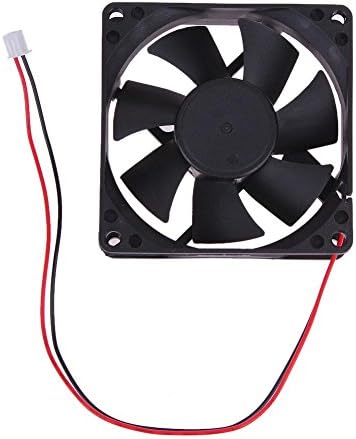 youtiankai Fan 8025S 24V Brushless DC 7 Blade 2 Wires Cooling Fan 80x80x25mm