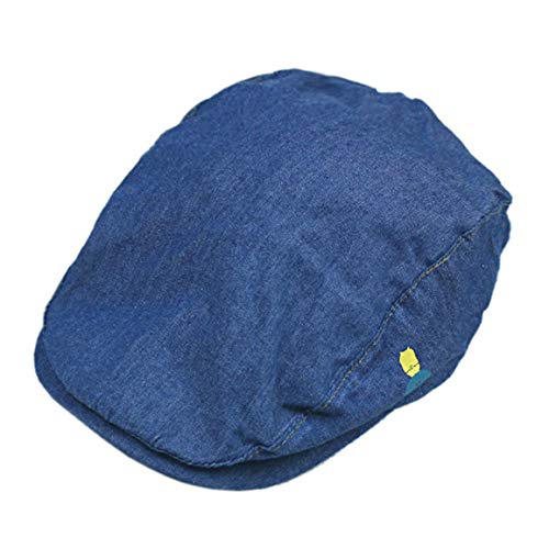 Boys Newsboy-Cap-Scally Baby Cowboy Driver Cap (Blue,17inch(fit 3-6 Month))