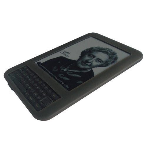Gizmo Dorks Soft Silicone Skin Case (Black) for the Amazon Kindle Keyboard - Thumbnail 4