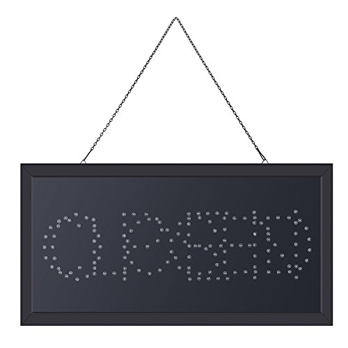 Bluefringe LED Open Sign with 2 Flashing Modes,Open Closed Sign Advertisement Board Electric Display Sign Great For Cafe Beauty salon nail sushi bakery barber shop massage restaurant coffee bar office