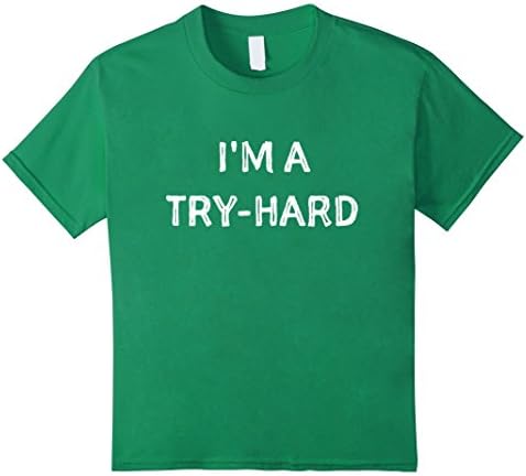 unisex-child I'm a try-hard shirt. Funny gamer shirt. Gamer shirts. 10 Kelly Green