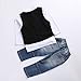 Kids Boys Clothing Sets Shirt and Vest Jeans Clothes Suits for 2 to 5 Age Little Boy (3T)