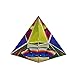 Amlong Crystal Iridescent Pyramid - Rainbow Colors 4.5 Inches Tall with Gift Box