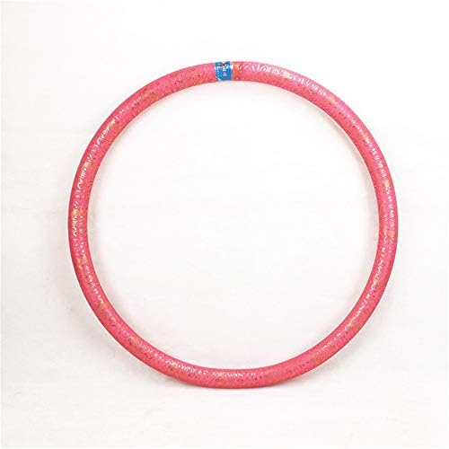 Lfives Fold-down Travel Hula Hoop Weighted Exercise Hula Hoop For Adults Kids Weight Loss Fitness Hula Hoop For Exercise Workout Dancing Foam Padded (Color : Pink, Size : 90cm)
