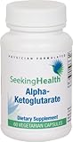 Alpha-Ketoglutarate | Provides 350 mg of Pure Alpha-Ketoglutarate Acid (AKG) | 60 Easy-To-Swallow Vegetarian Capsules | Non-GMO | Physician Formulated | Free of Allergens and Magnesium Stearate | Seeking Health
