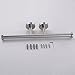 KES Bath Double Roll Toilet Paper Holder Wall Mount Dual Tissue Hook SUS304 Stainless Steel, Brushed Finish, BPH202S2-2