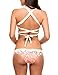 Avidlove Women's Sexy Criss Cross Bandage Bikini Set Floral Print Swimsuits