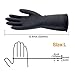 Double One Chemical Resistant Gloves,Safety Work Cleaning Protective Heavy Duty Industrial Gloves,Natural Latex 12.6