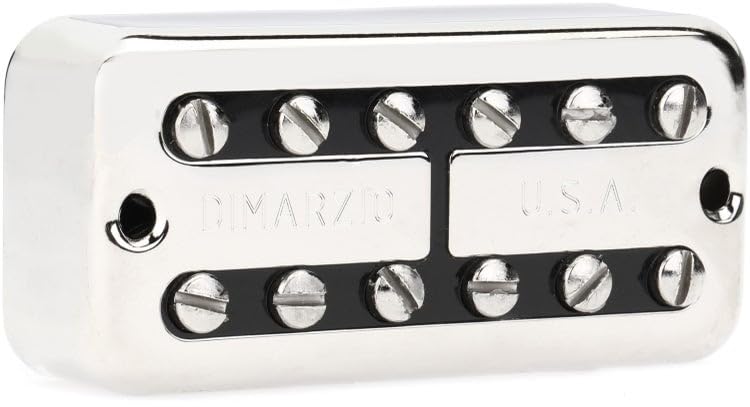 DiMarzio® New’Tron™, Bridge Pickup, F-Spaced, Nickel Cover, Black Insert — image 1