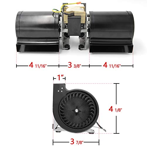 Hongso Replacement Fireplace Blower Fan Unit With Ball Bearings Motor
