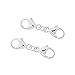 2 Sets Sterling Silver Extra Small Lobster Clasp Extender Connector 19.5mm (0.75