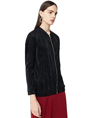 Mango Women's Pleated Bomber Jacket