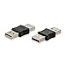 ELECTOP 2 Pack USB 3.0 Male to USB Male Gender Changer Adapter Coupler Converter