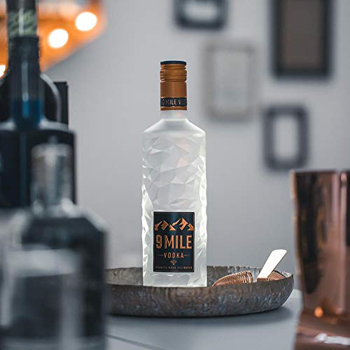 9 MILE Vodka 3 x 0,7 Liter (37,5% Vol.) - inkl. LED-Beleuchtung - Granite Rock Filtrated Premium Wodka - 4-fach… – Bild 4