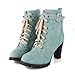 Charm Foot Fashion Womens Platform High Heel Chukka Boots Western Boots
