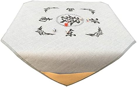 Rectangle Mahjong Tablecloth Stylish Large Outdoor Tablecloths Gray