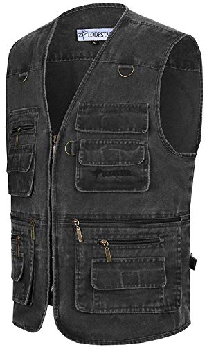 Herren Outdoor Multifuntkions Rmellos Westen Outwear Sport Up Zip Anglerweste Fotografie Jungen Reporter Weste Baumwolle… – Bild 3