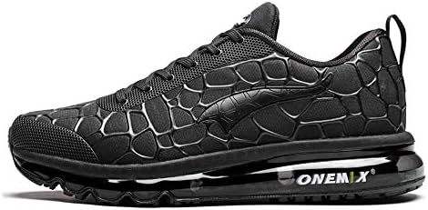 ONEMIX Men Running Shoes Colorful Textile Upper Air Cushion Sneakers Outdoor Casual Trail Trainers Gym Fitness Walking Shoes