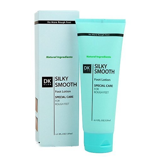 DK ELAN Silky Smooth Foot Lotion (4 oz) - For Dry, Rough, Cracked Heel