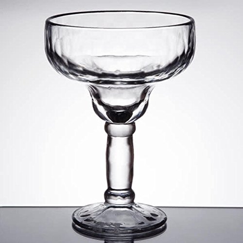 Margarita Glass Yucatan Style 13.5oz. Set of 4-Uniquely Shaped, Thick Stems, An Elegant Appeal! Their Bold Sombrero-Inspired Shape Takes You South-of-the-Border. Sturdy Glasses, A Classic Choice (4)