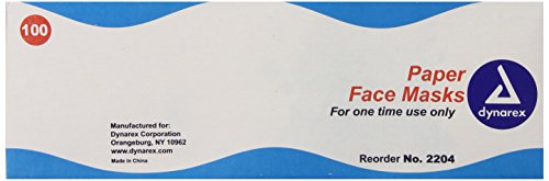 Dynarex Face Mask Paper, 100-Count (Pack of 10)