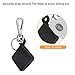 [2 Pack] Fintie Silicone Case with Carabiner Keychain for Tile Pro (2020 & 2018), Anti-Scratch Lightweight Soft Protective Sleeve Skin Cover, Black