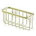 InterDesign Gia Suction Kitchen Sink Caddy, Sponge Holder for Kitchen Accessories - Gold/Brass