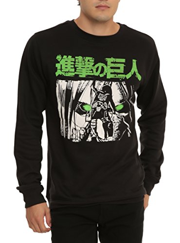 Attack On Titan Green Eyes Crew Pullover Buy Online In Guernsey At Guernsey Desertcart Com Productid 74261629